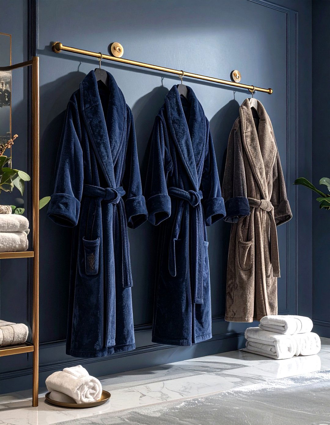 Bathroom hook rail - 30 bathroom vertical storage ideas