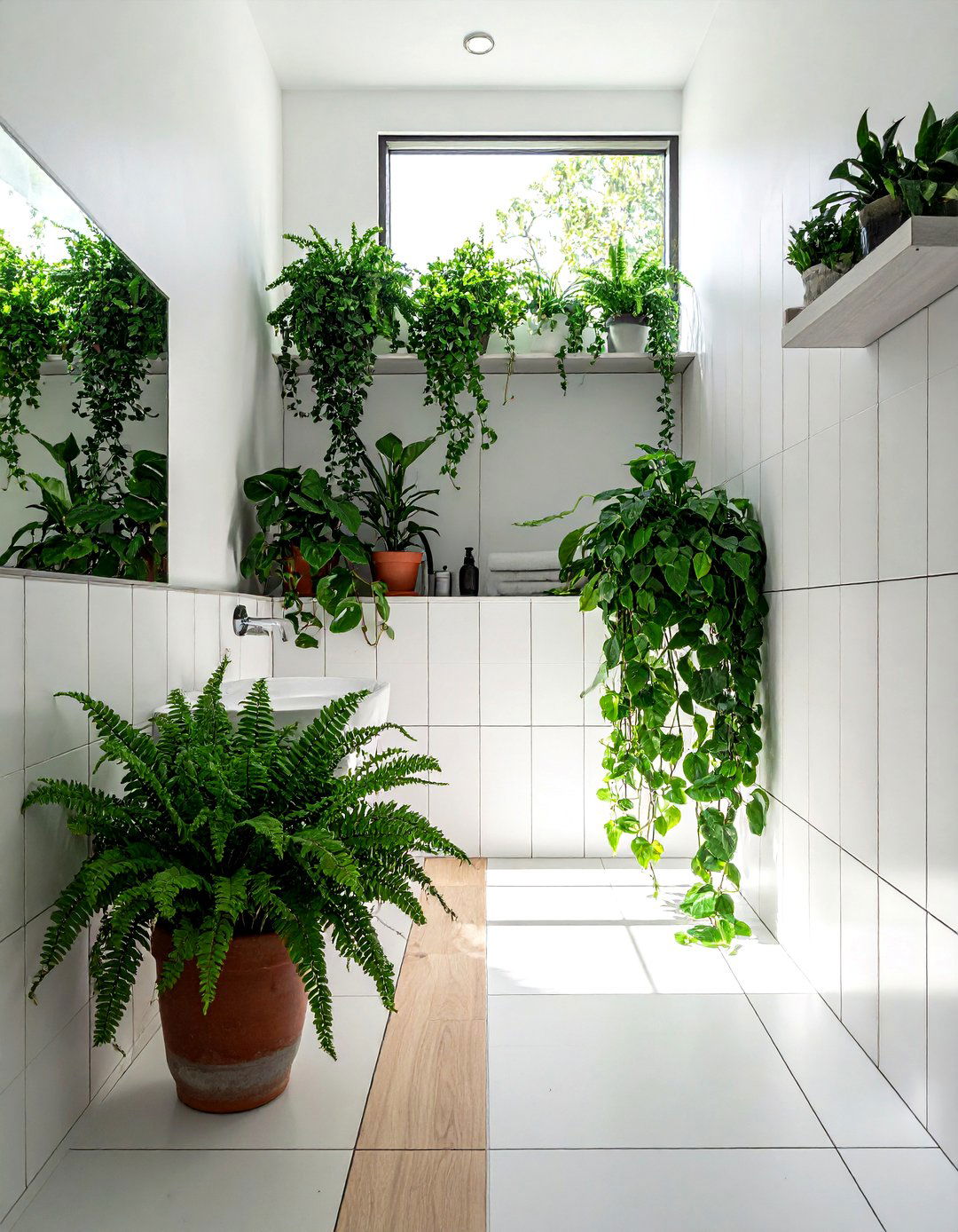 Bathroom plants - 30 English bathroom ideas