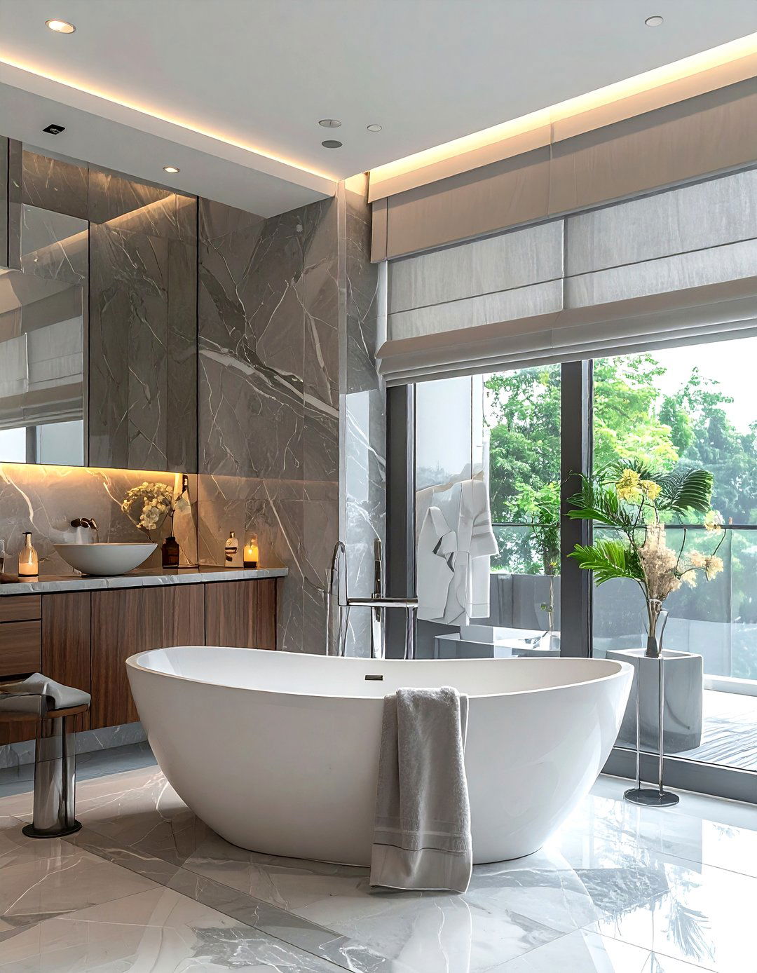 Bathroom roman shade - 30 roman shade ideas