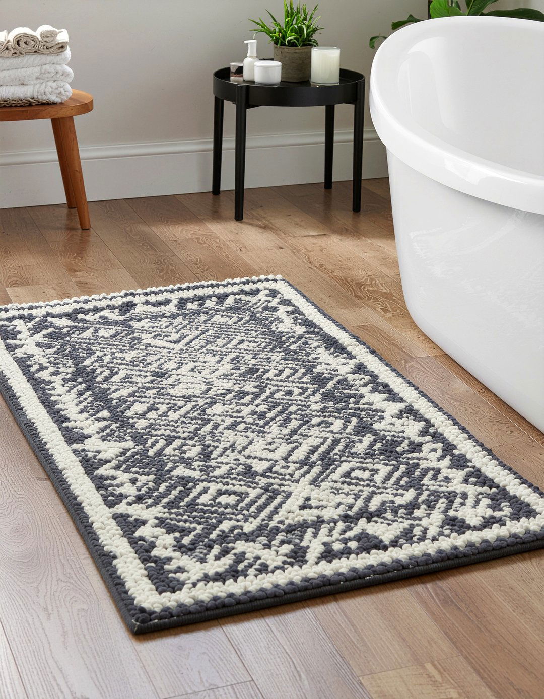 Bathroom rug set - 30 affordable bathroom ideas