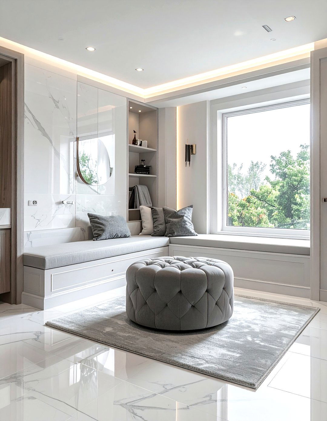 Bathroom seating area - 30 large bathroom ideas