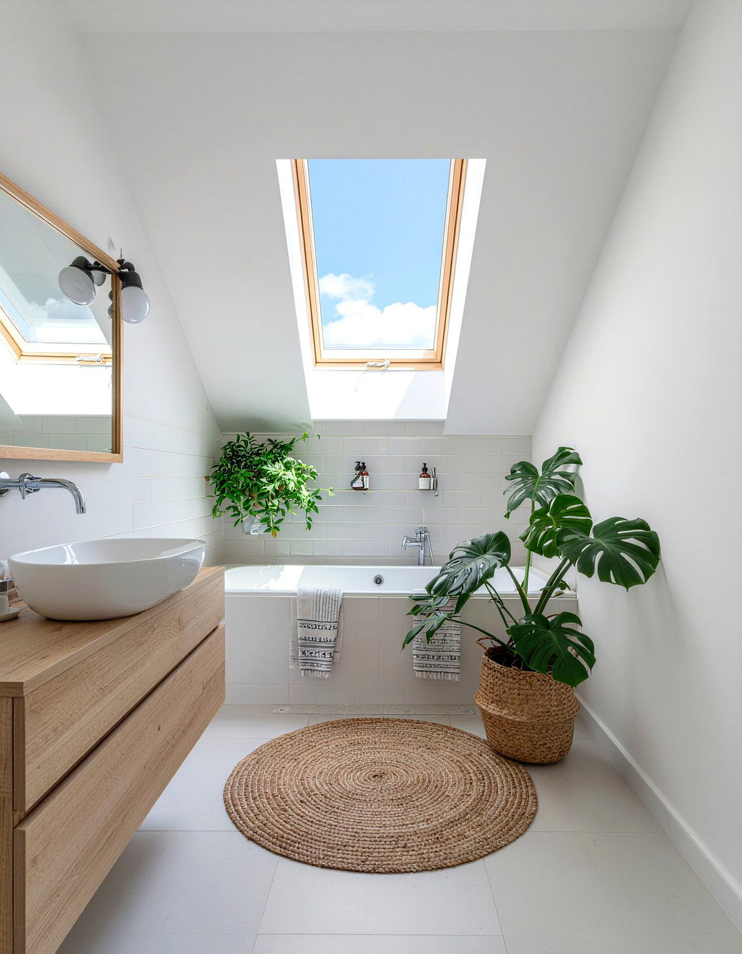 Bathroom skylight - 30 bathroom lighting statement ideas