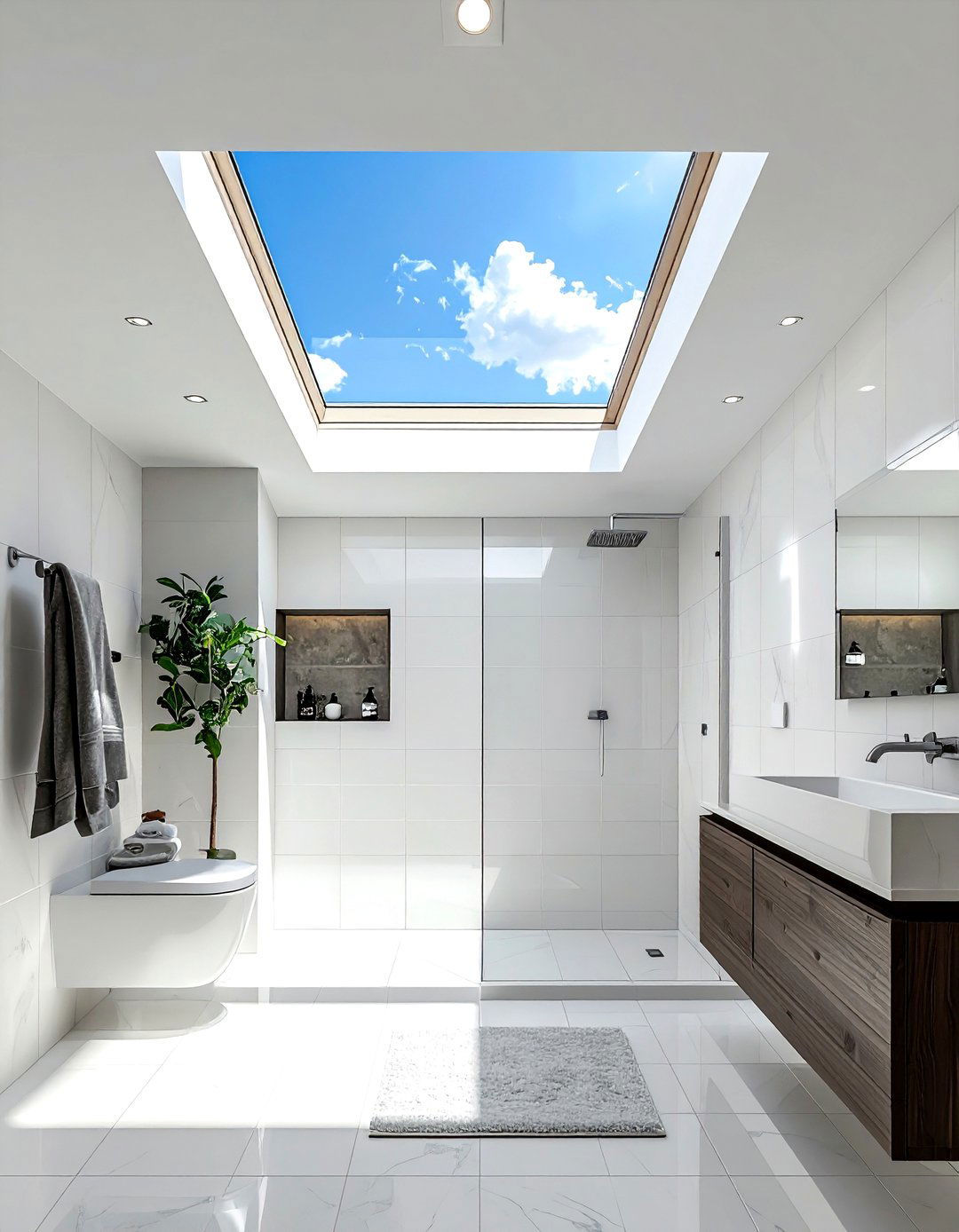 Bathroom skylight installation - 30 parade of homes bathroom ideas