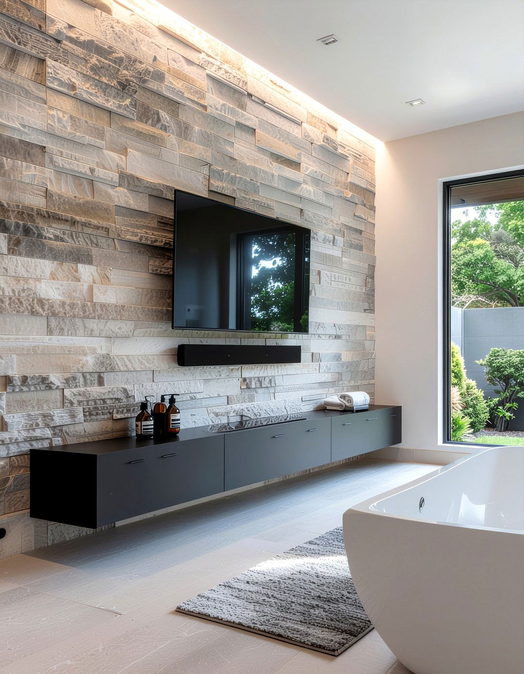 Bathroom soundbar for wall - 30 bathroom sound system ideas