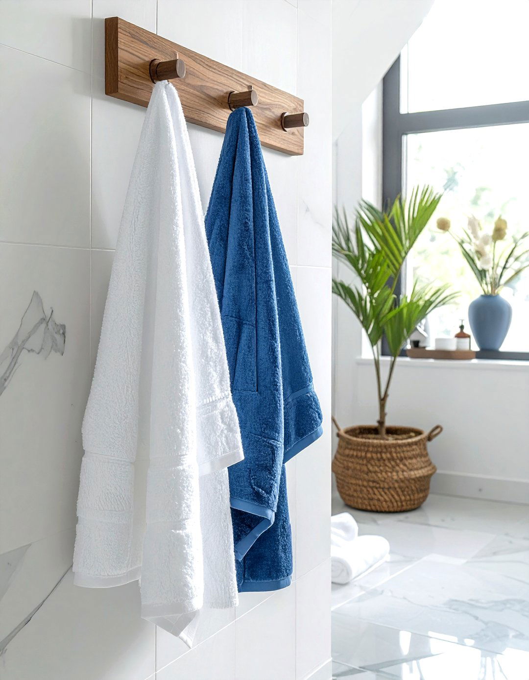 Bathroom towel hook - 30 command strip decor ideas