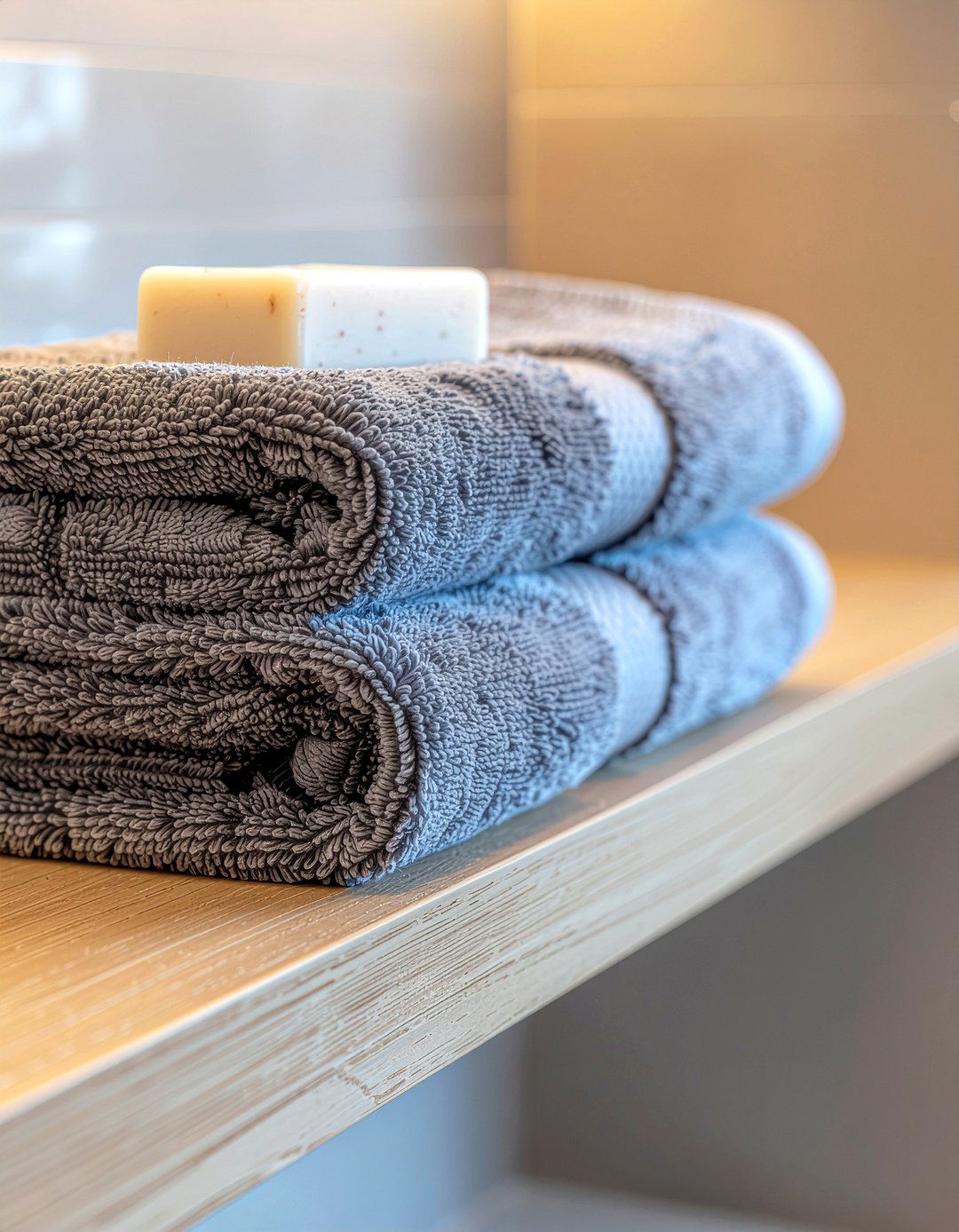 Bathroom towel shelf rack - 30 bathroom shelf styling ideas