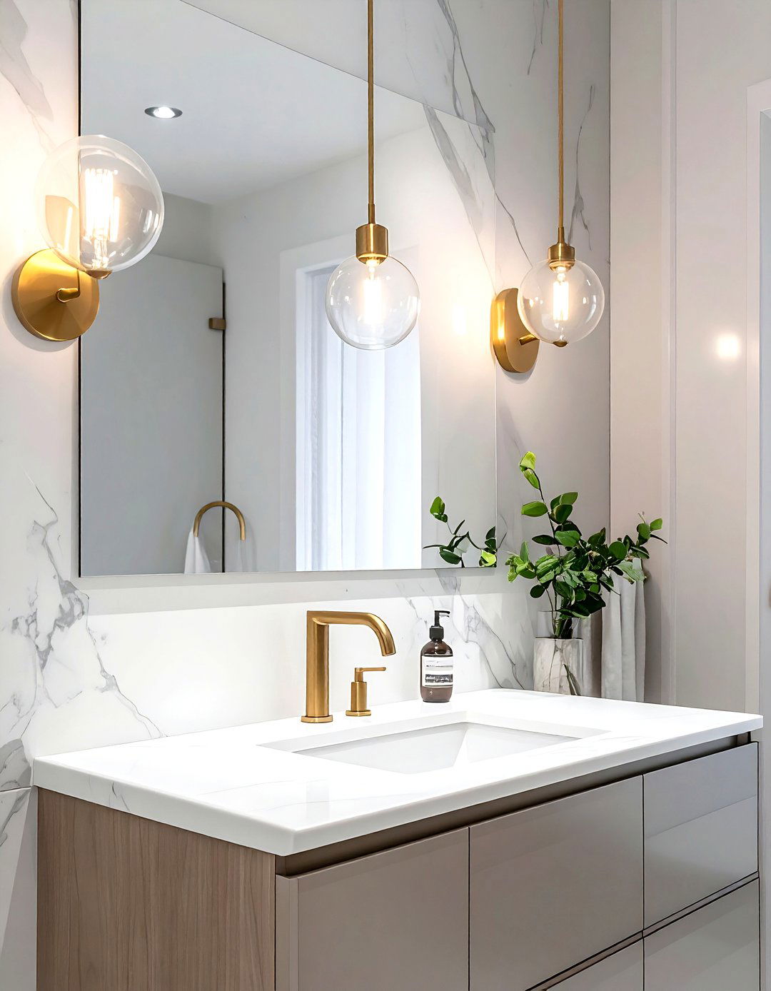 Bathroom vanity light - 30 easy decor update ideas