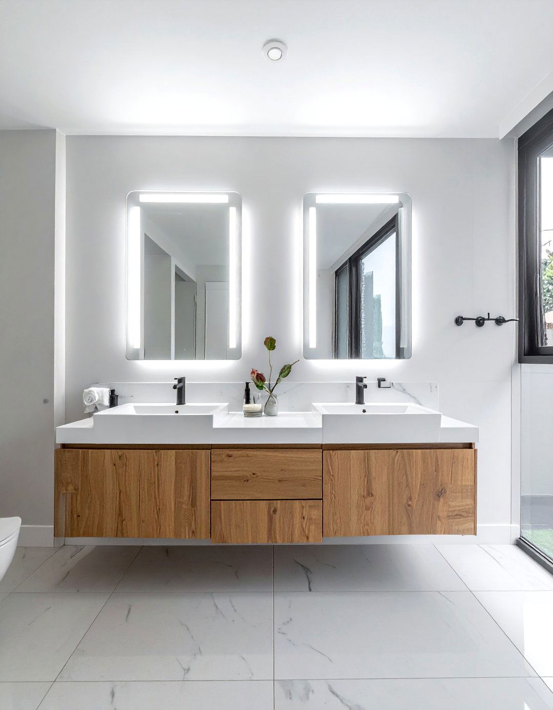 Bathroom vanity mirror size - 30 decor proportion ideas