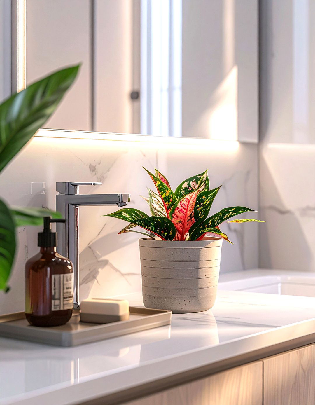 Bathroom vanity plant - 30 bathroom plant accent ideas