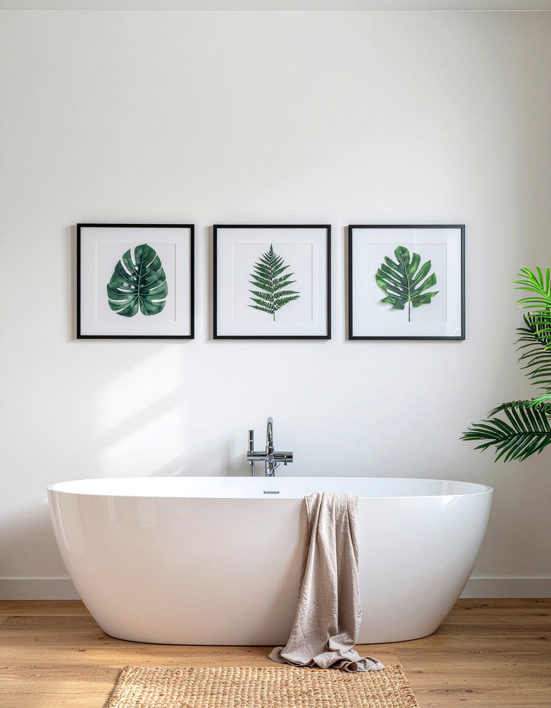 Bathroom wall art - 30 bathroom one-day project ideas