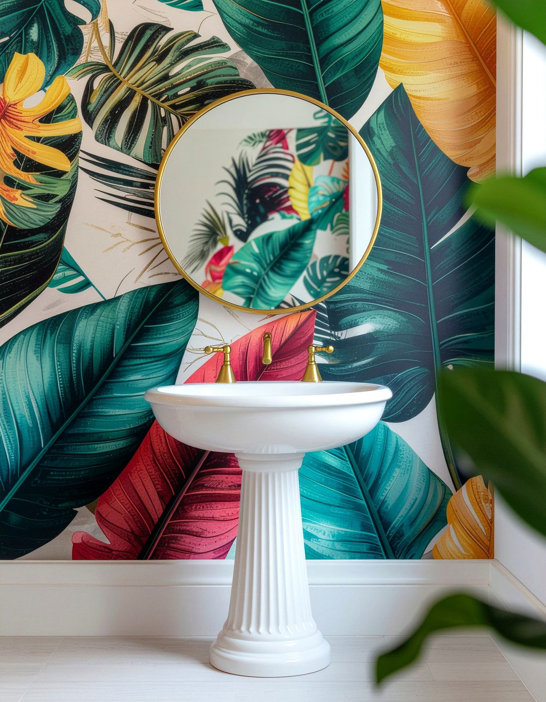 Bathroom wallpaper - 30 affordable bathroom ideas