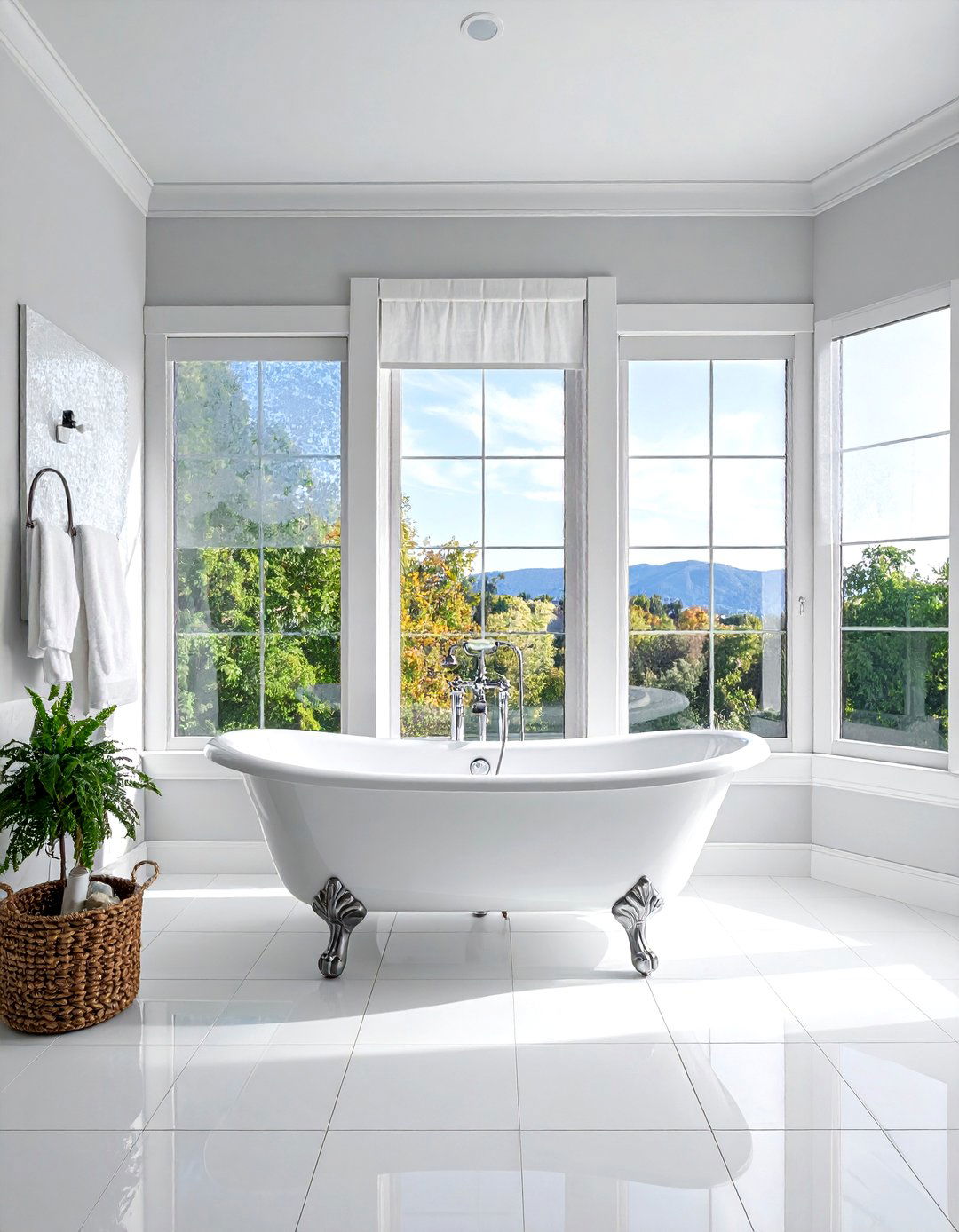 Bathroom window film - 30 energy-efficient bathroom ideas