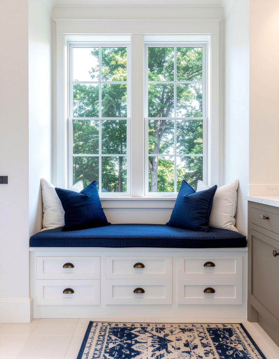 Bathroom window seat - 30 bathroom bench seating ideas
