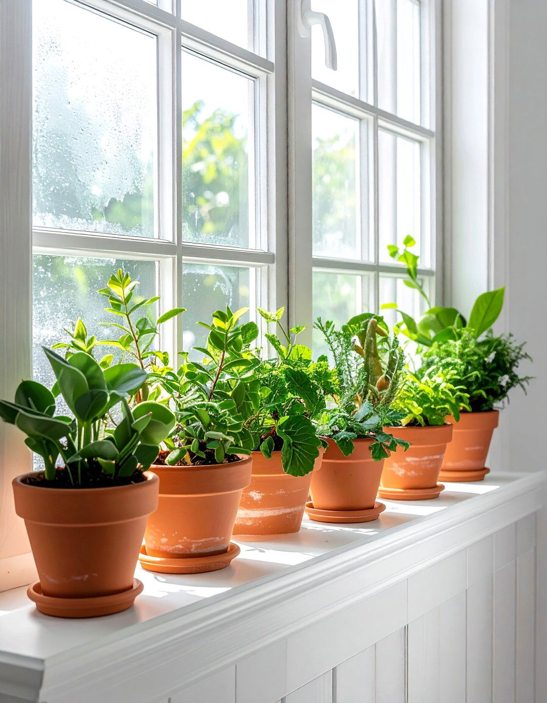 Bathroom window sill plants - 30 bathroom plant accent ideas