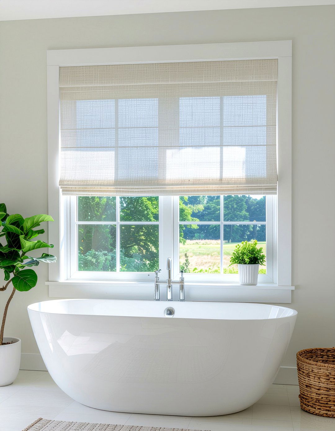 Bathroom window treatment - 30 bathroom glow-up ideas