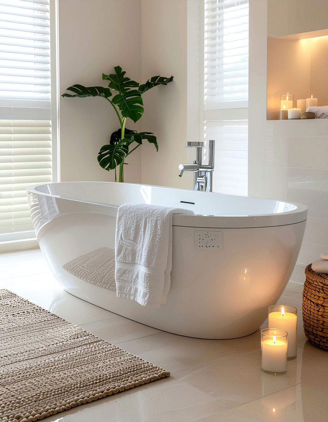 Bathtub with sound therapy - 30 bathroom sound system ideas