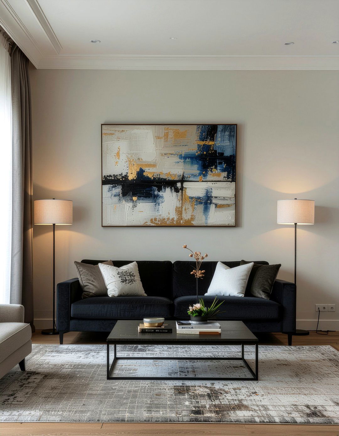 Battery Powered Sconce - 30 command strip living room ideas