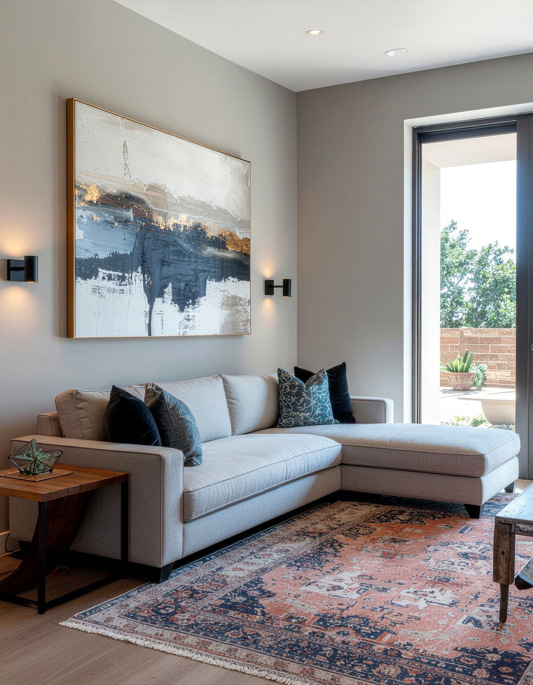 Battery operated sconces - 30 temporary living room ideas