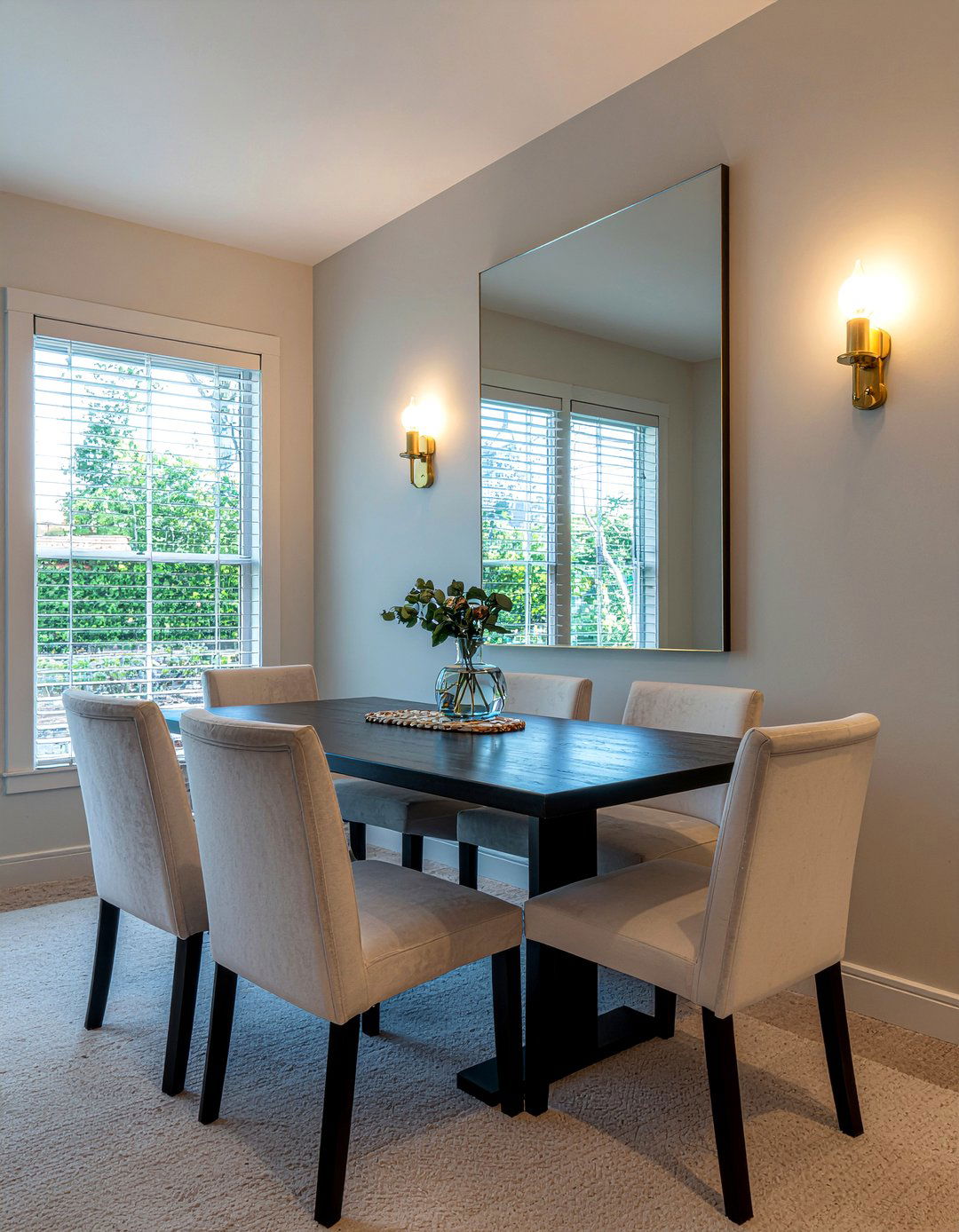 Battery operated wall sconce - 30 renter-friendly dining room ideas