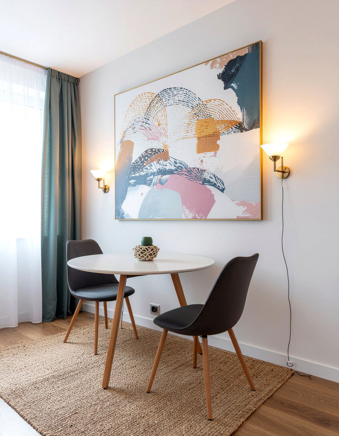 Battery operated wall sconces - 30 removable dining room decor ideas