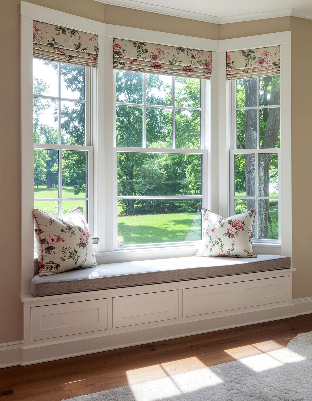 Bay Window Bench - 30 living room banquette ideas