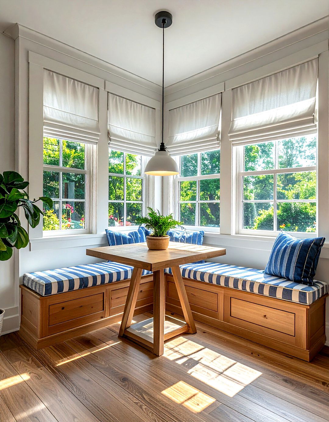 Bay Window Breakfast Nook - 30 living room bay window ideas