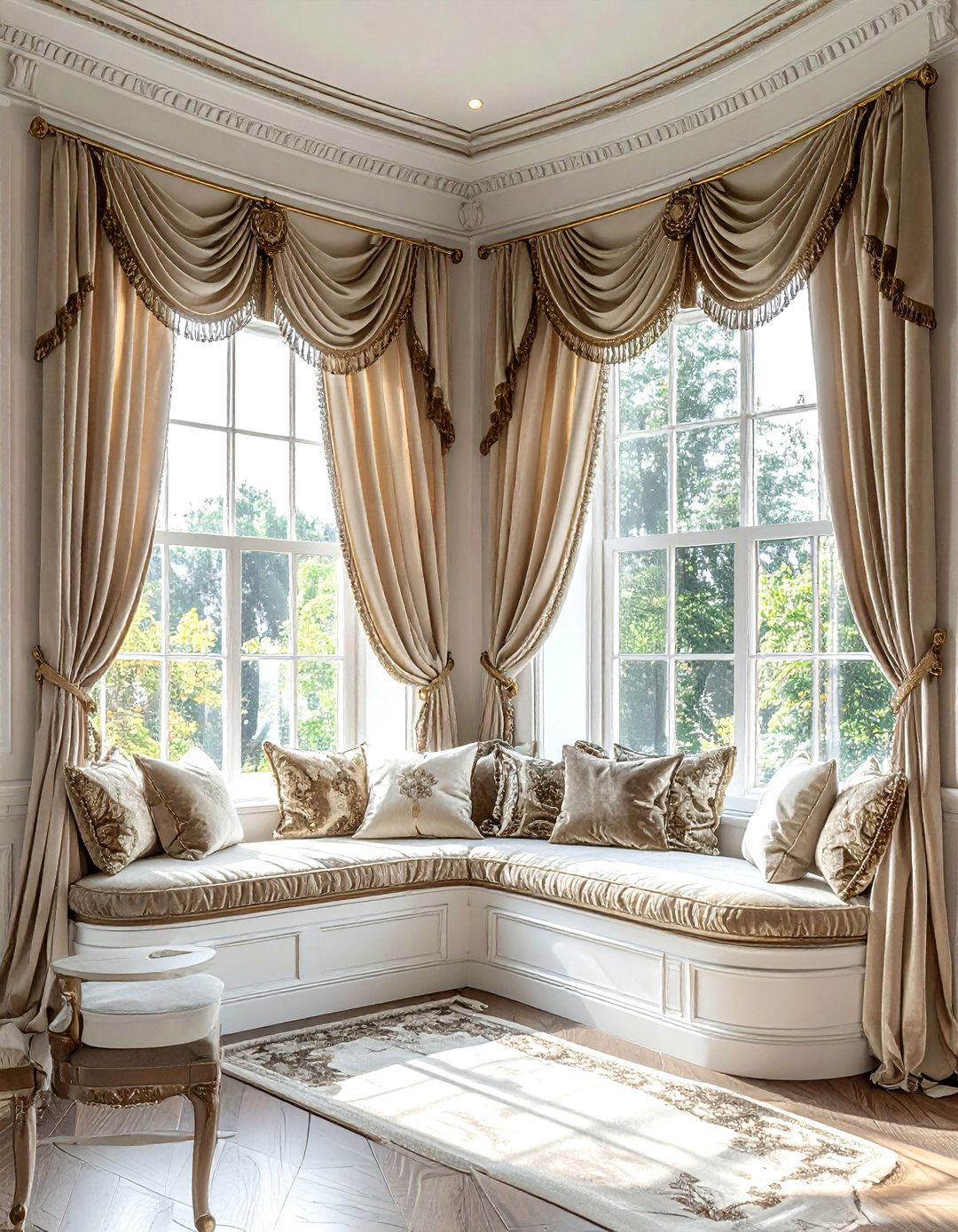 Bay Window Curtains - 30 window treatment ideas