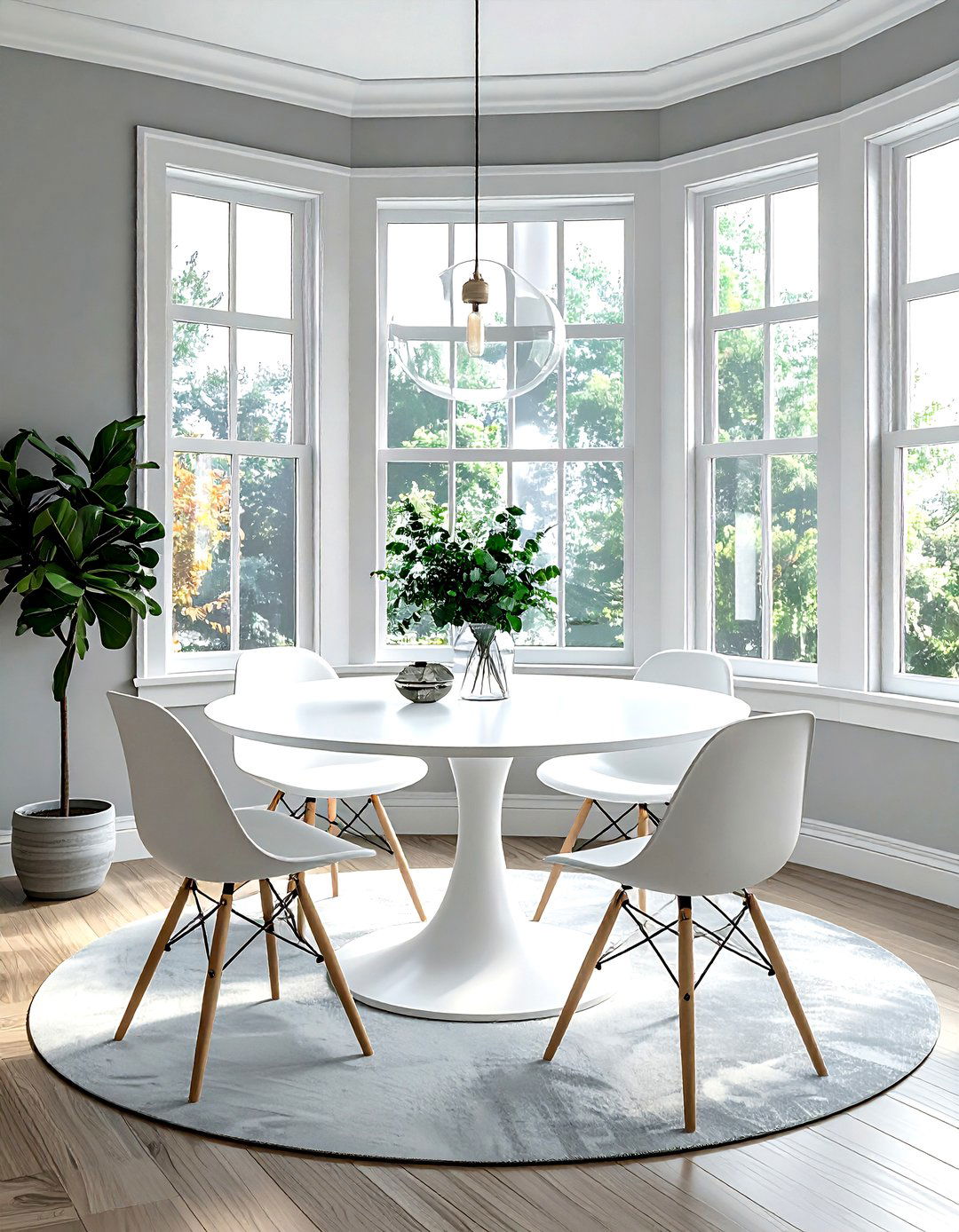 Bay Window Dining Area - 30 living room bay window ideas