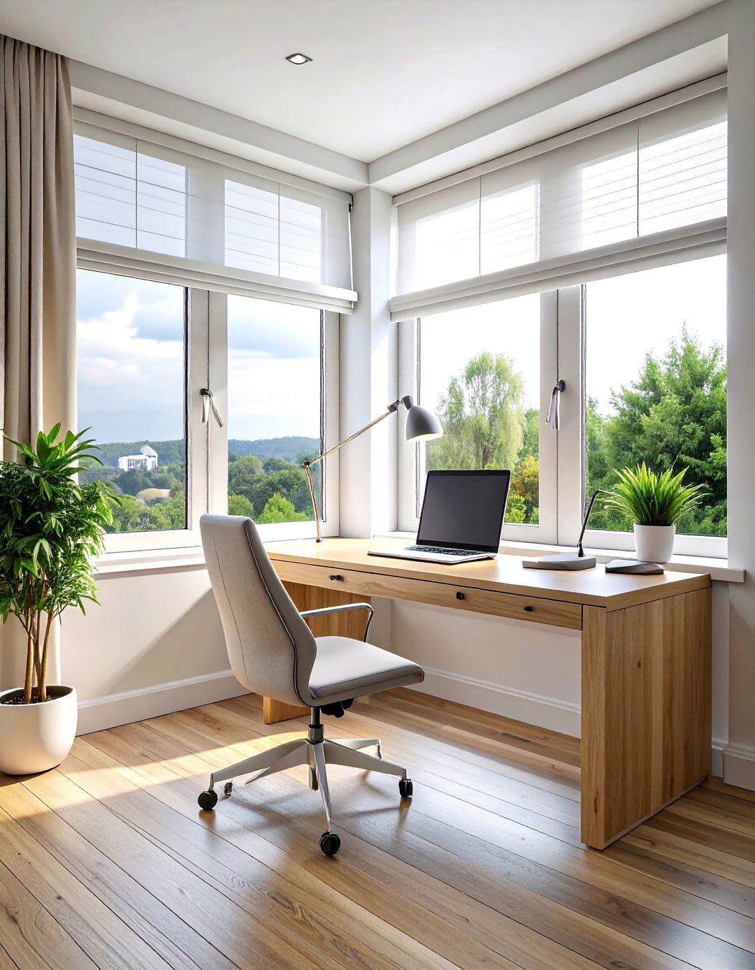 Bay Window Office Space - 30 living room bay window ideas