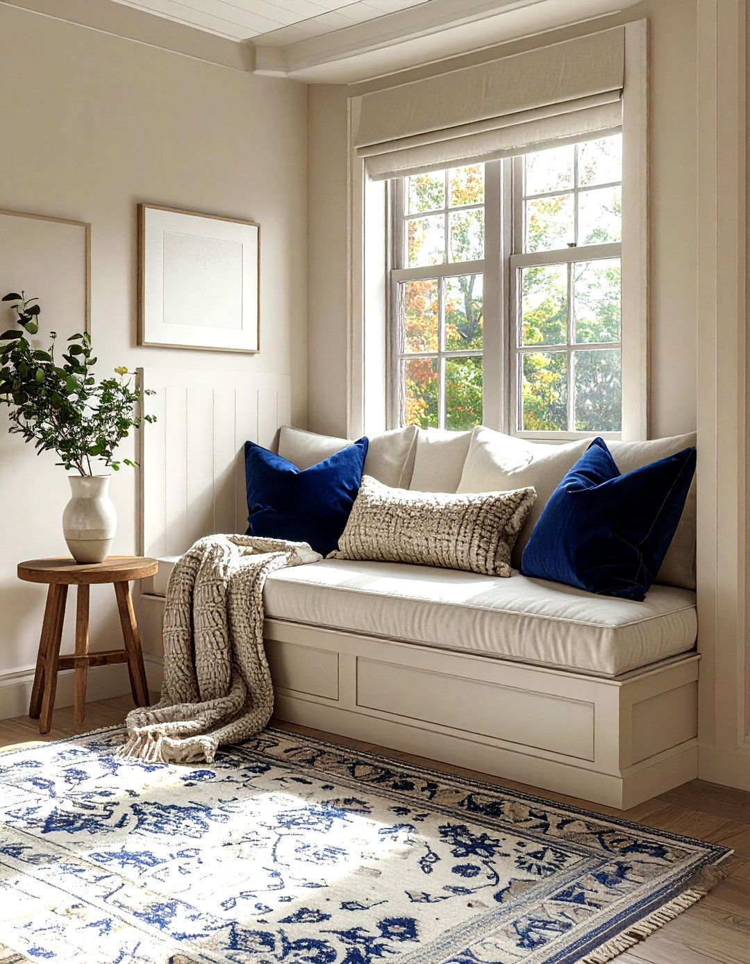 Bay Window Seat - 30 living room window ideas