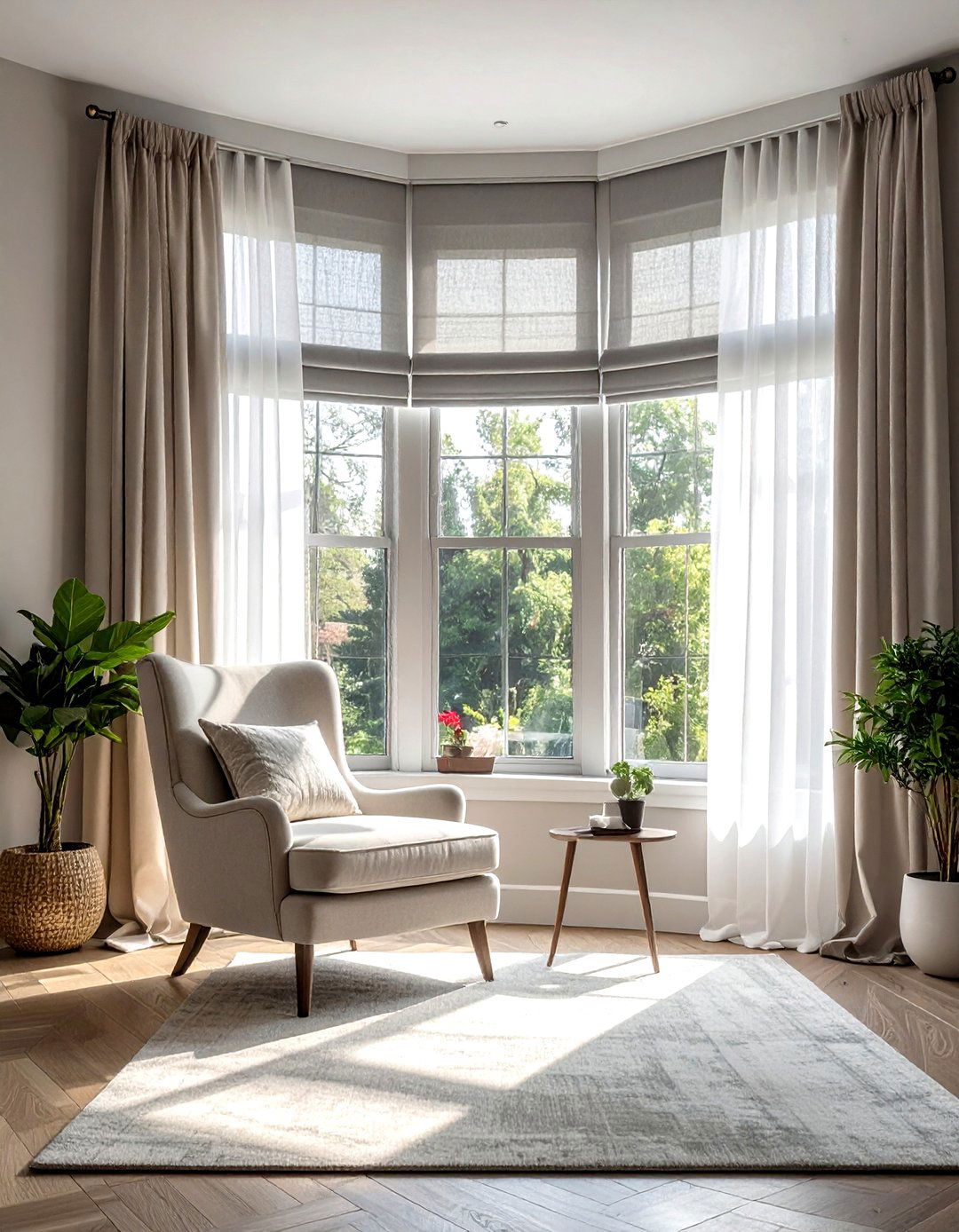 Bay Window Window Treatment - 30 living room bay window ideas