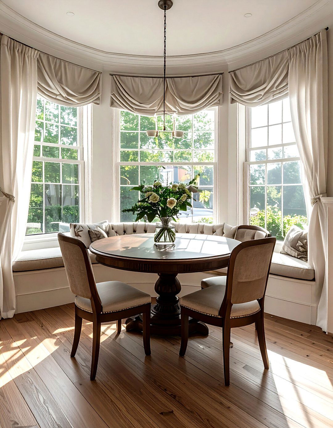 Bay window dining - 30 alcove dining ideas