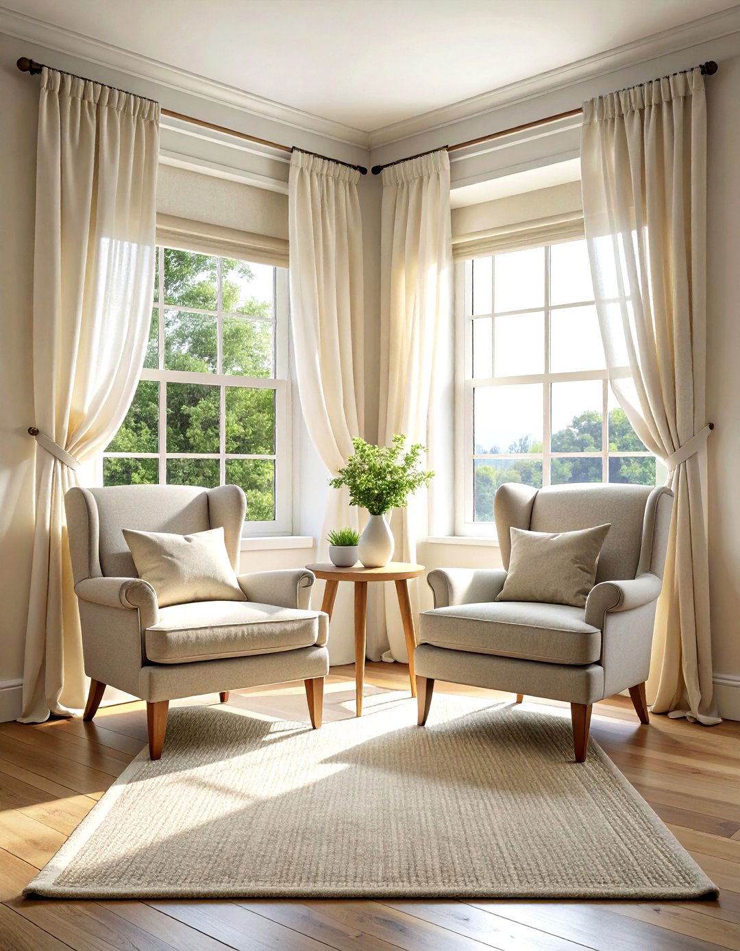 Bay window living room arrangement - 30 living room floor plan ideas