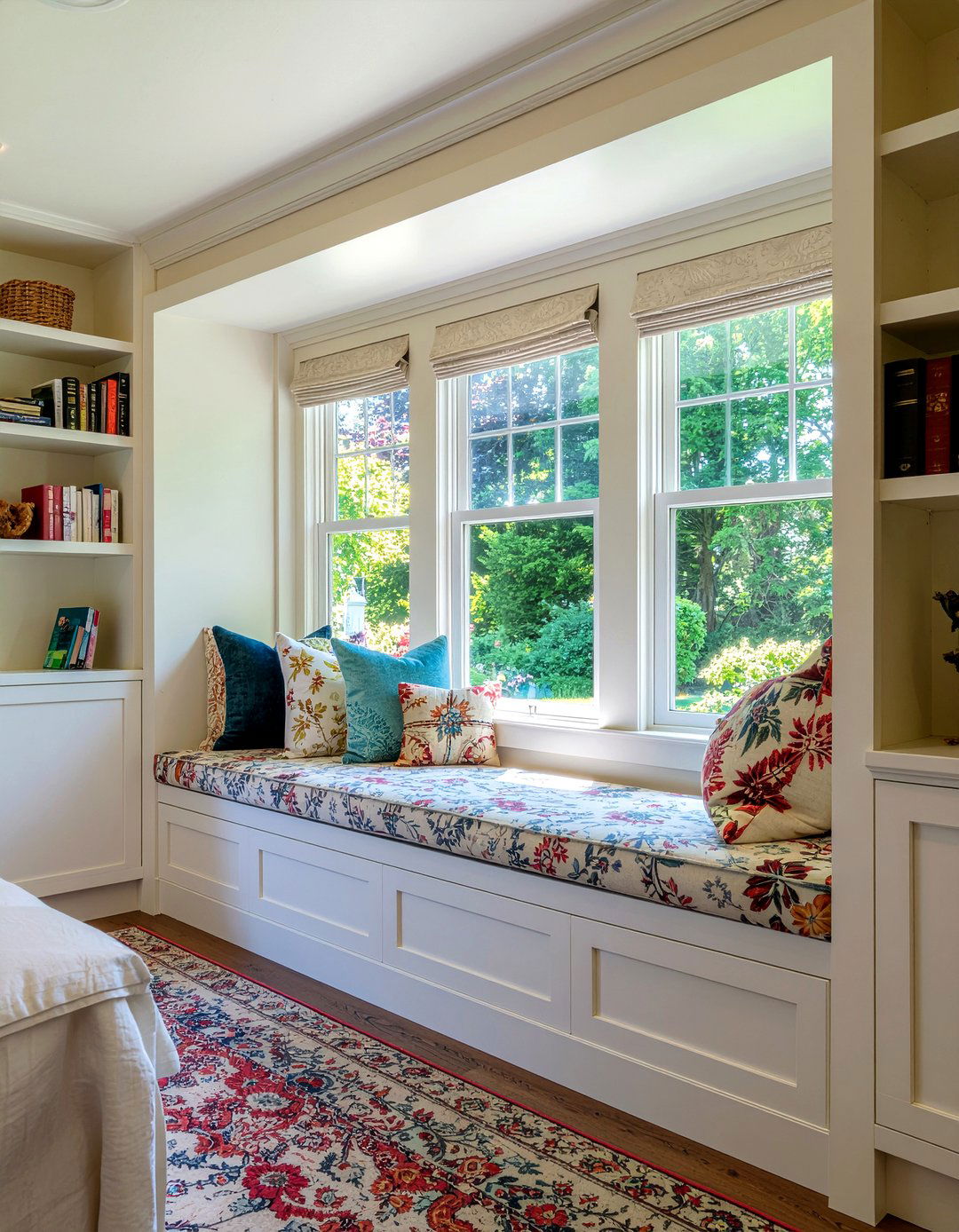 Bay window seating - 30 bedroom window ideas