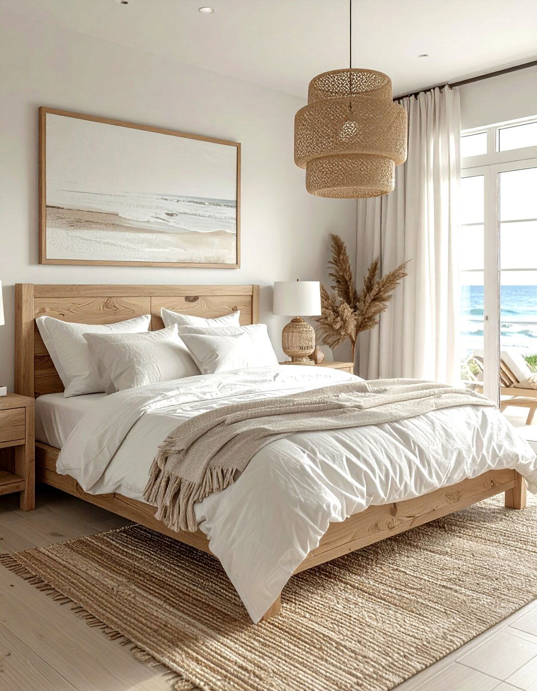 Beach House Bedroom - 30 coastal beige bedroom ideas