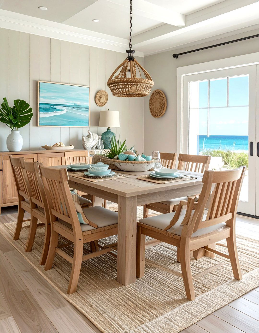 Beach House Dining Room - 30 Hamptons dining room ideas