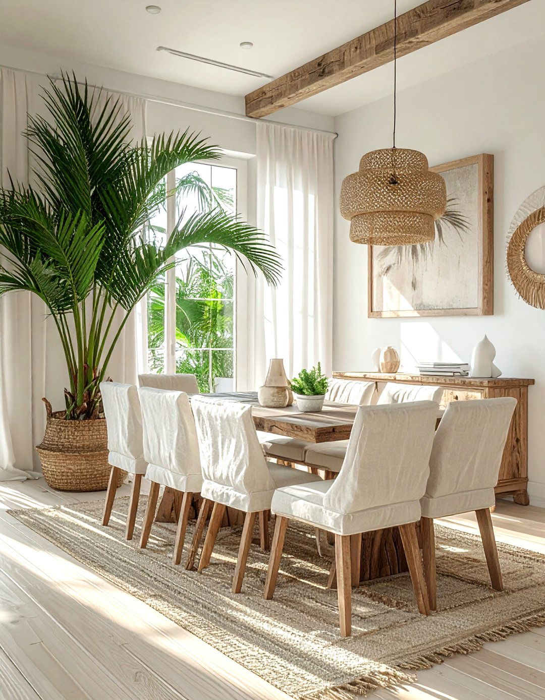 Beach House Palm Room - 30 dining room palm ideas