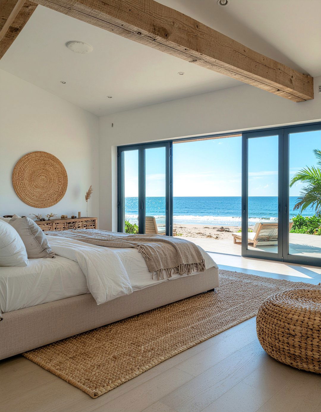 Beachfront neutral bedroom - 30 celebrity bedroom ideas