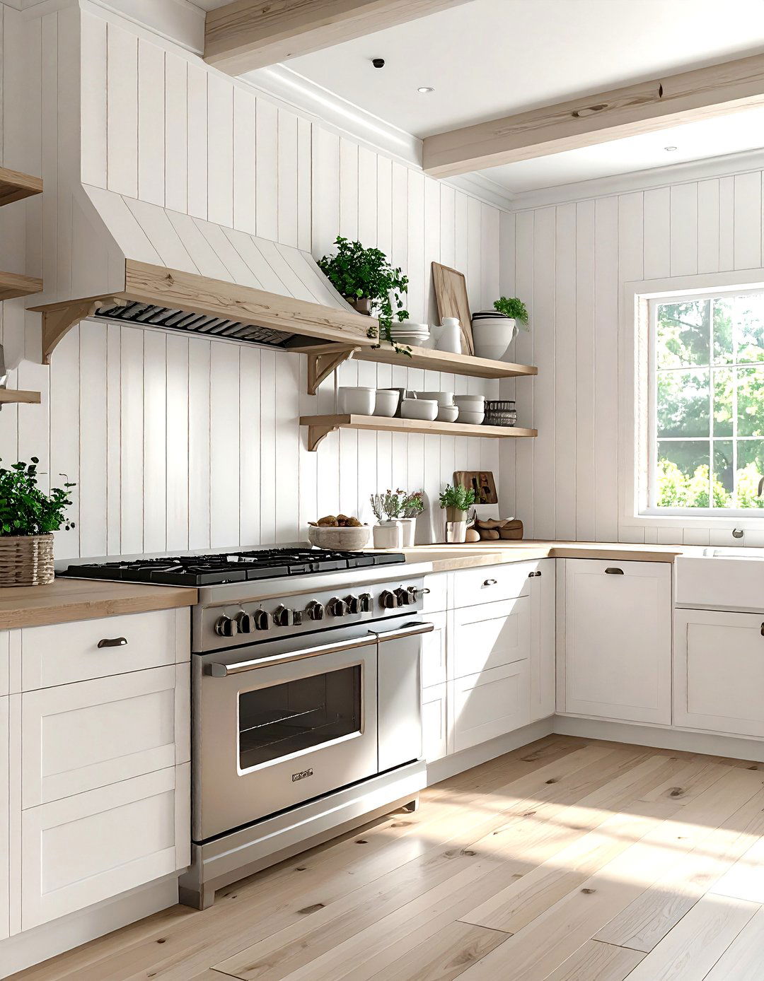 Beadboard Backsplash - 30 coastal cottage kitchen ideas