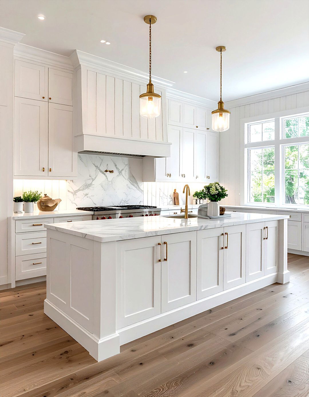 Beadboard Backsplash - 30 kitchen charm ideas