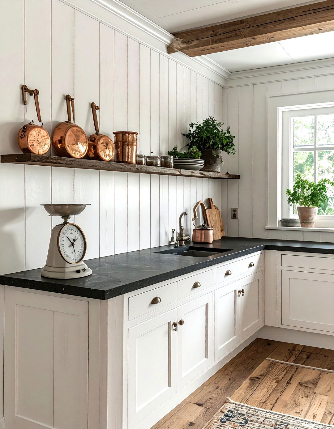 Beadboard Backsplash - 30 vintage kitchen ideas