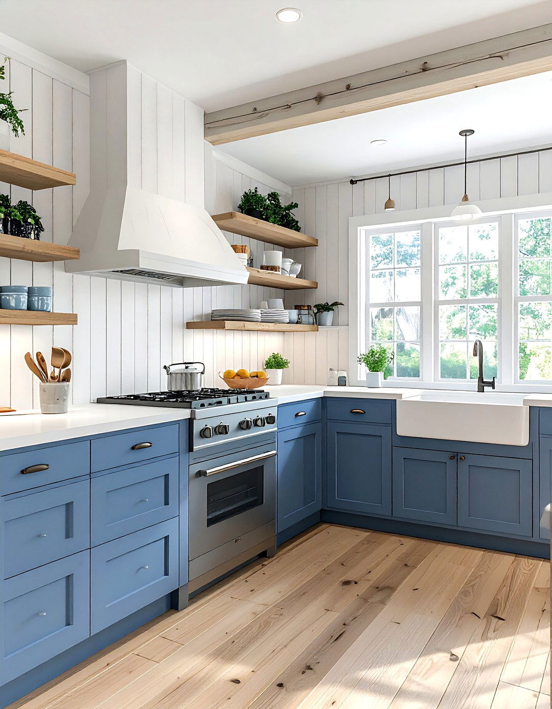 Beadboard Backsplash - 30 Cape Cod kitchen ideas