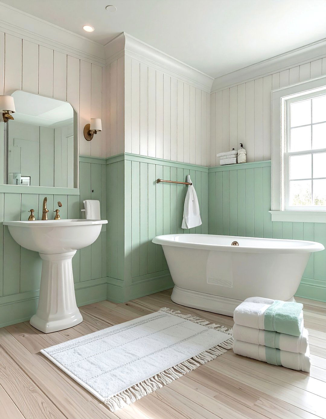 Beadboard Bathroom Wall - 30 wall paneling ideas