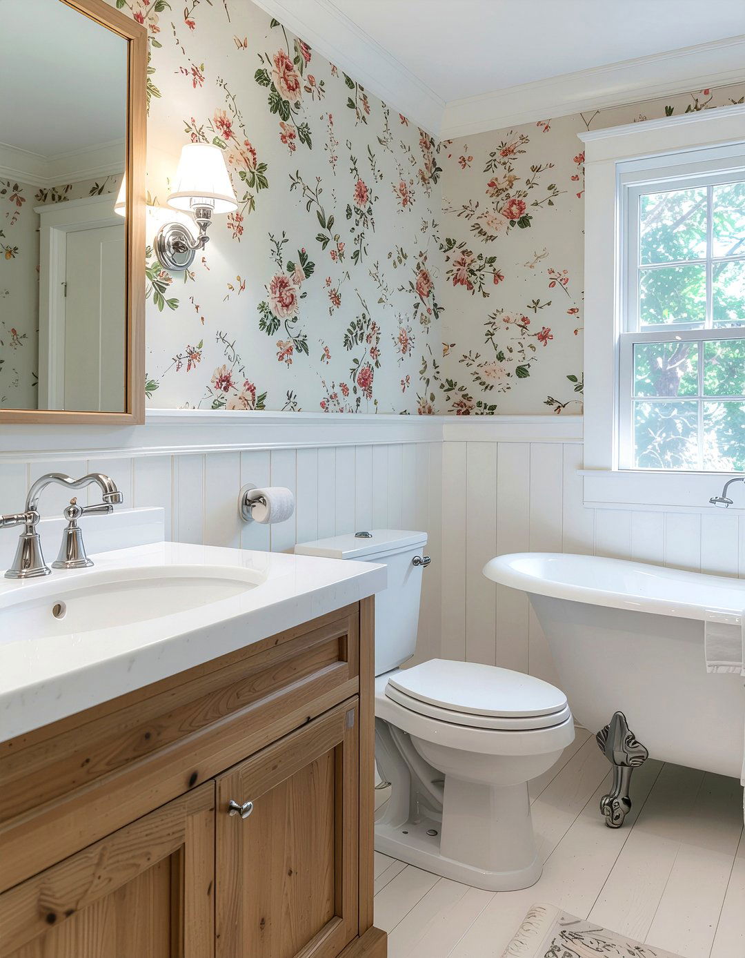 Beadboard Bathroom - 30 bathroom paneling ideas