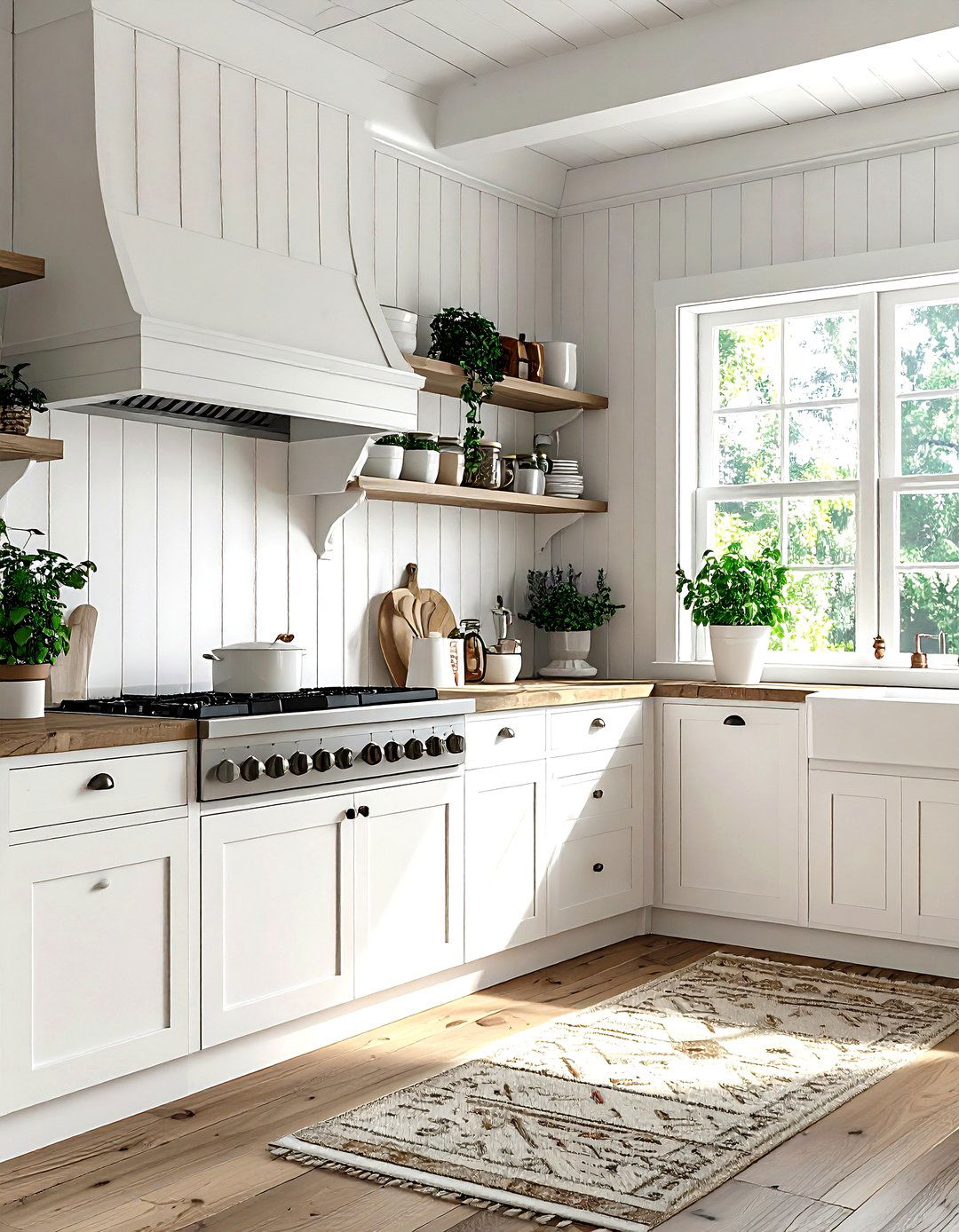 Beadboard Kitchen Wall - 30 kitchen wood wall ideas