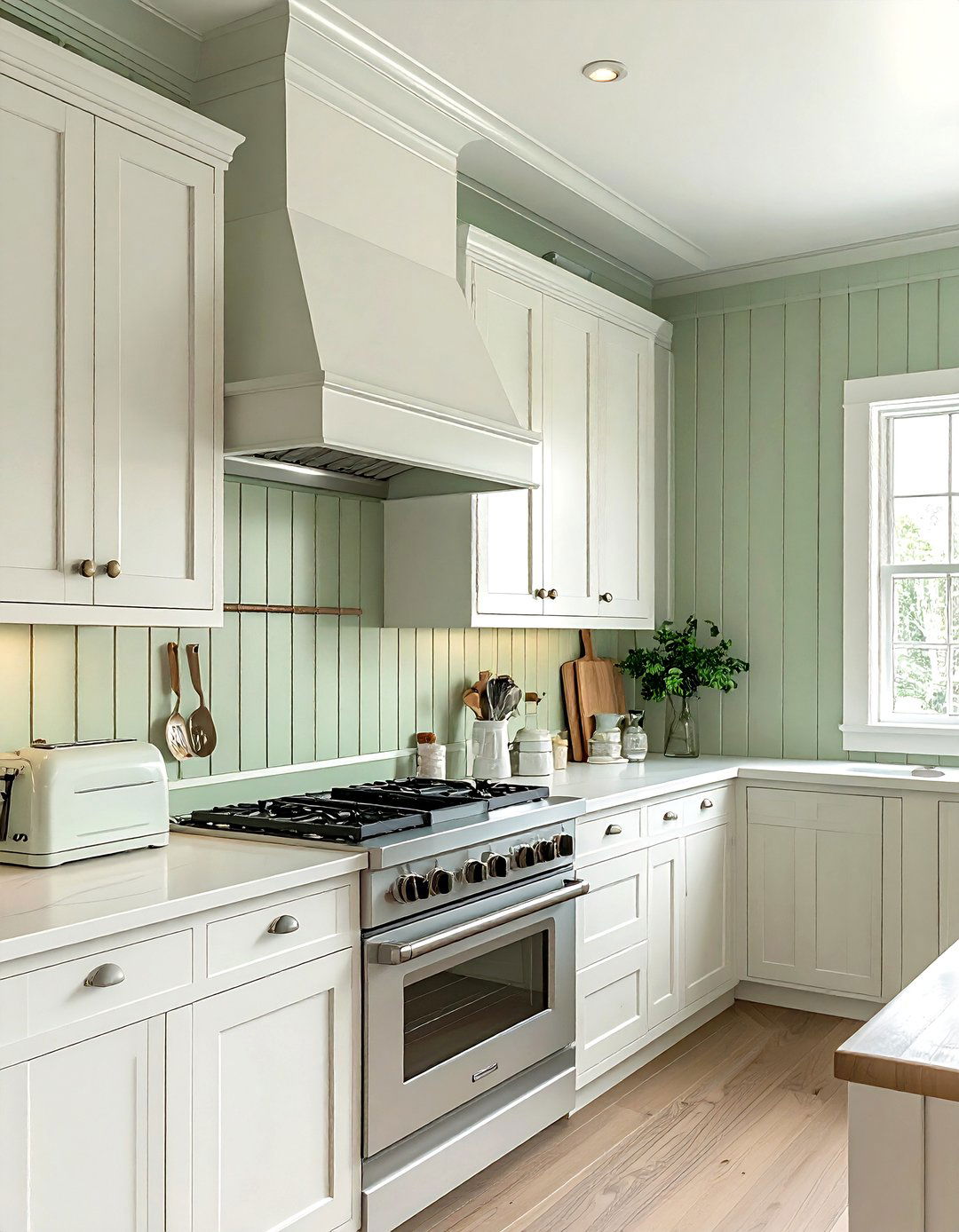 Beadboard Wall Paneling - 30 American country kitchen ideas