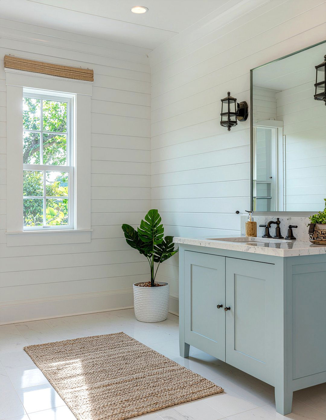 Beadboard Walls - 30 bathroom charm ideas