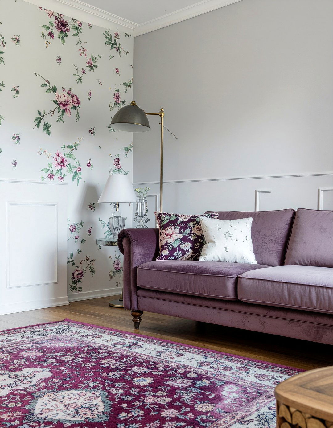 Beadboard and wallpaper combination - 30 living room beadboard ideas