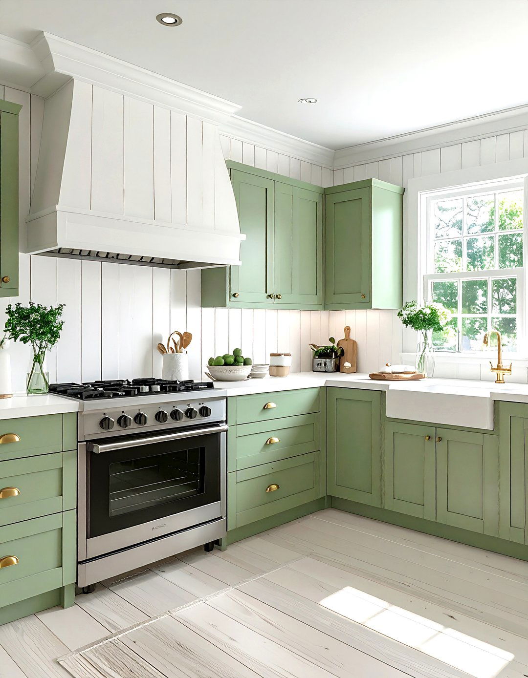 Beadboard backsplash - 30 full height kitchen backsplash ideas