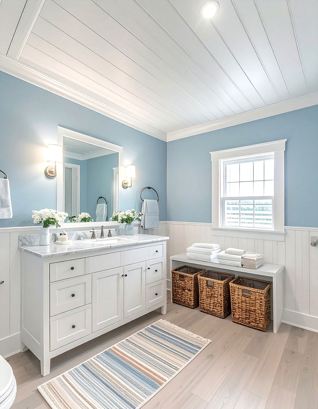 Beadboard bathroom ceiling - 30 bathroom ceiling design ideas